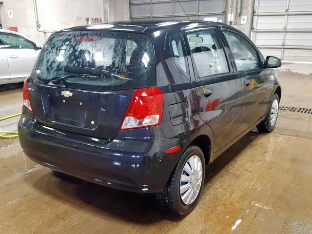 KL1TD66656B623747 - 2006 CHEVROLET AVEO BASE Qara foto 4