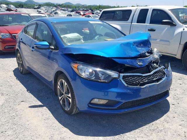 KNAFZ4A8XE5169607 - 2014 KIA FORTE EX BLUE photo 1