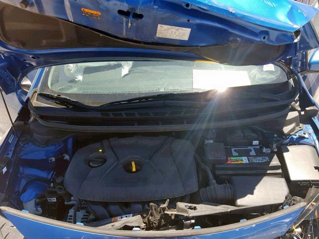 KNAFZ4A8XE5169607 - 2014 KIA FORTE EX BLUE photo 7