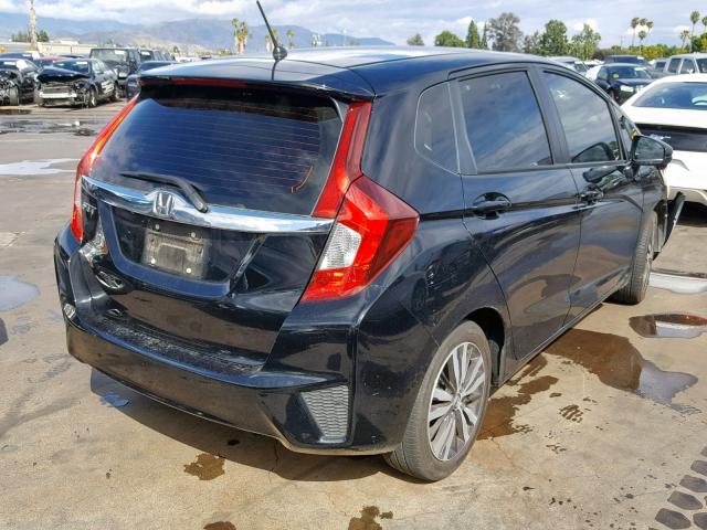 JHMGK5H73HS000676 - 2017 HONDA FIT EX BLACK photo 4