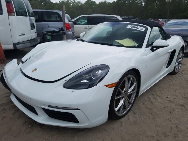 WP0CA2A89HS220828 - 2017 PORSCHE BOXSTER WHITE photo 2