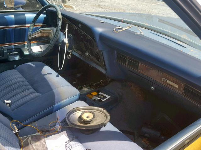 8H93H646081 - 1978 MERCURY COUGAR BLUE photo 5