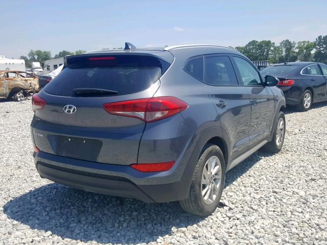 KM8J33A49JU662552 - 2018 HYUNDAI TUCSON SEL GRAY photo 4