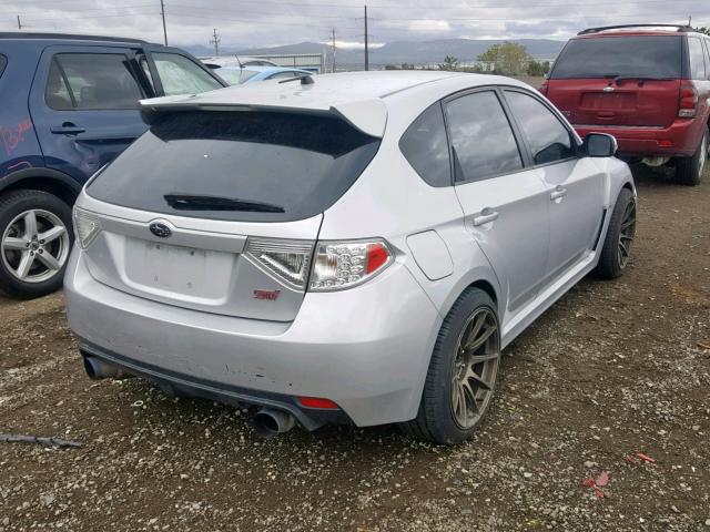 JF1GR8H61BL812281 - 2011 SUBARU IMPREZA WR SILVER photo 4