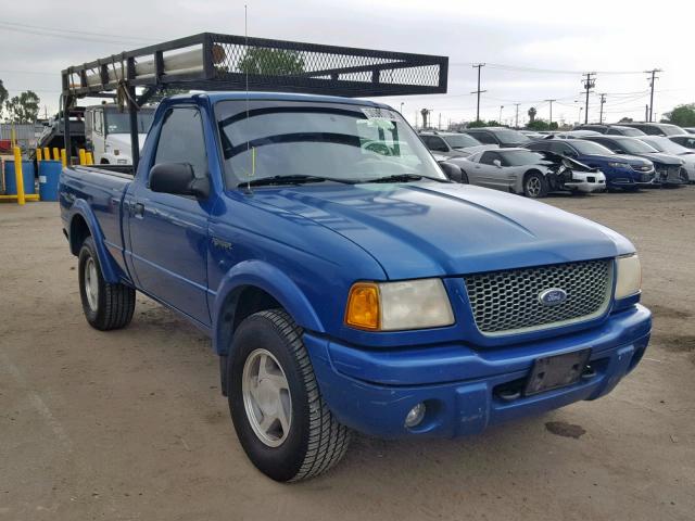 1FTYR10U01TA63987 - 2001 FORD RANGER BLUE photo 1