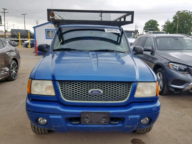 1FTYR10U01TA63987 - 2001 FORD RANGER BLUE photo 9