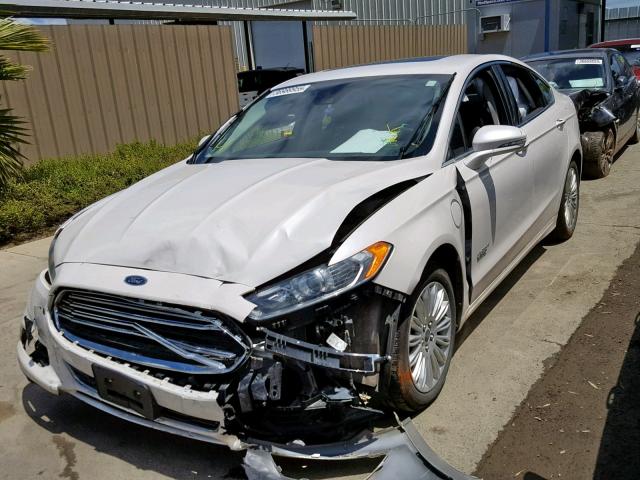 3FA6P0SU8ER365769 - 2014 FORD FUSION TIT WHITE photo 2