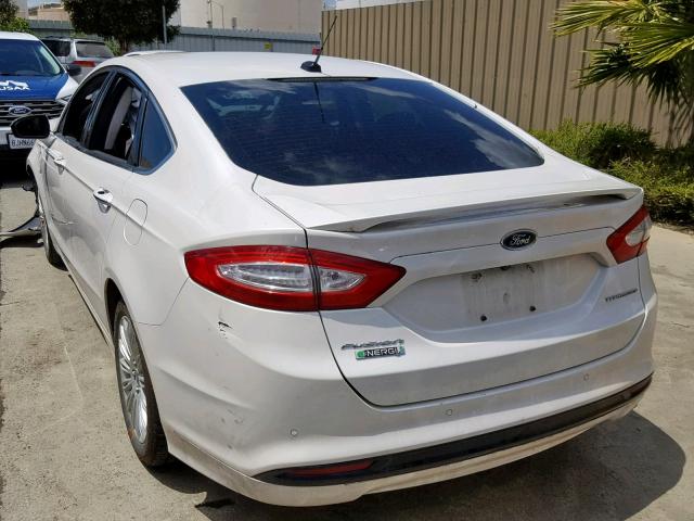 3FA6P0SU8ER365769 - 2014 FORD FUSION TIT WHITE photo 3