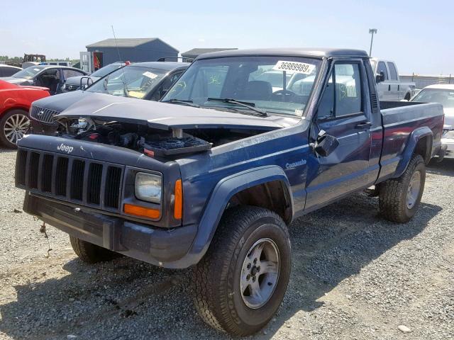 1J7FT36L8KL616693 - 1989 JEEP COMANCHE P GRAY photo 2