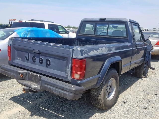 1J7FT36L8KL616693 - 1989 JEEP COMANCHE P GRAY photo 4