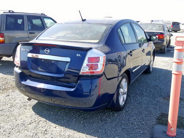 3N1AB6AP0CL745158 - 2012 NISSAN SENTRA 2.0 BLUE photo 4