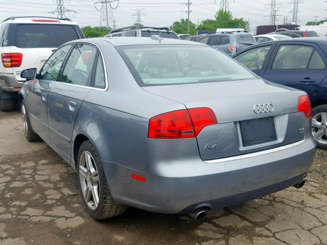 WAUDH78E16A235994 - 2006 AUDI A4 3.2 QUA GRAY photo 3