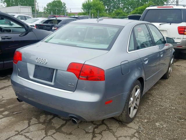 WAUDH78E16A235994 - 2006 AUDI A4 3.2 QUA GRAY photo 4