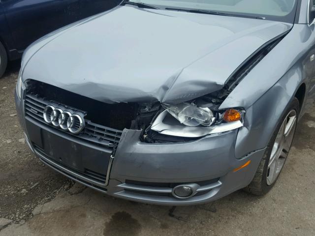 WAUDH78E16A235994 - 2006 AUDI A4 3.2 QUA GRAY photo 9