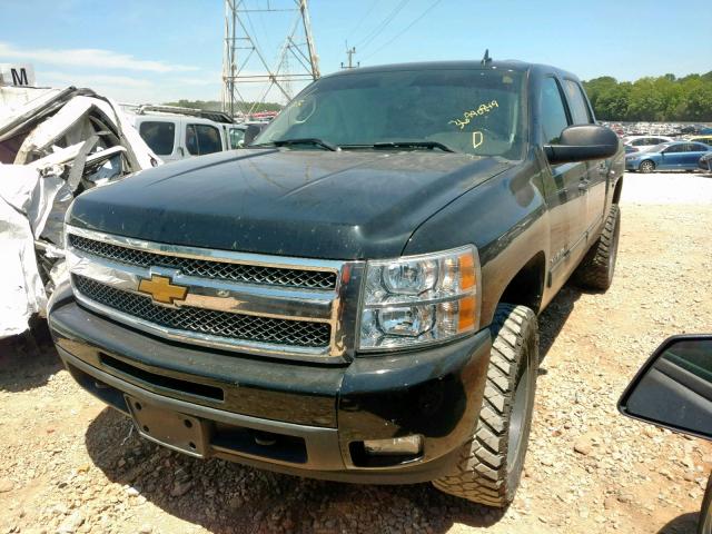 1GCPKSE79CF242121 - 2012 CHEVROLET SILVERADO BLACK photo 2