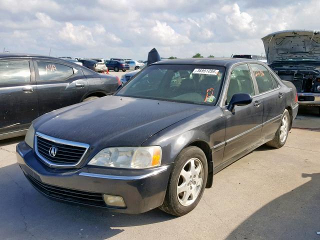 JH4KA96502C014591 - 2002 ACURA 3.5RL BLACK photo 2