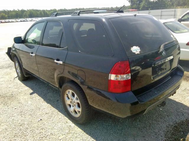 2HNYD18662H512697 - 2002 ACURA MDX TOURIN BLACK photo 3