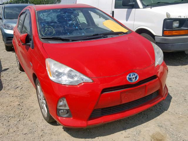 JTDKDTB31C1000237 - 2012 TOYOTA PRIUS C RED photo 1