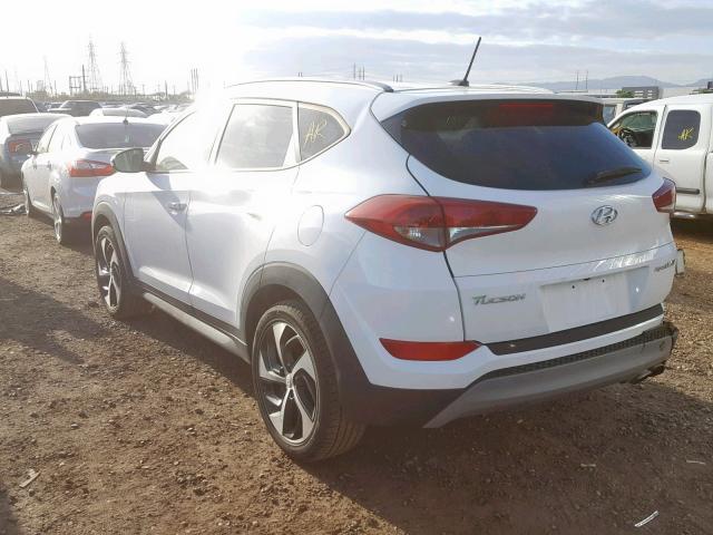 KM8J33A20HU441835 - 2017 HYUNDAI TUCSON LIM WHITE photo 3