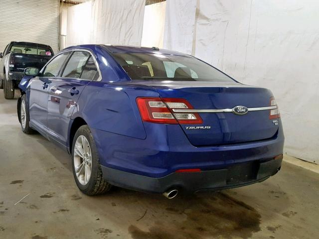 1FAHP2H85DG202338 - 2013 FORD TAURUS SEL BLUE photo 3