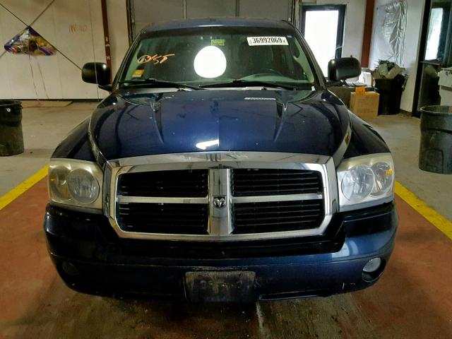 1D3HW48NX7S176360 - 2007 DODGE DAKOTA QUA BLUE photo 9