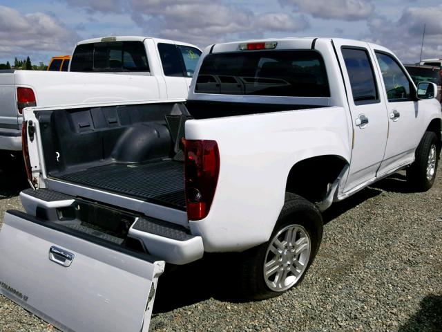 1GCHTCFE6C8140834 - 2012 CHEVROLET COLORADO L WHITE photo 4