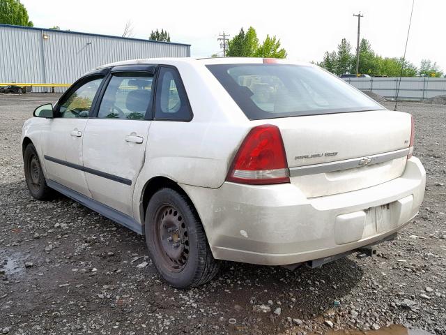 1G1ZS64855F257382 - 2005 CHEVROLET MALIBU MAX WHITE photo 3