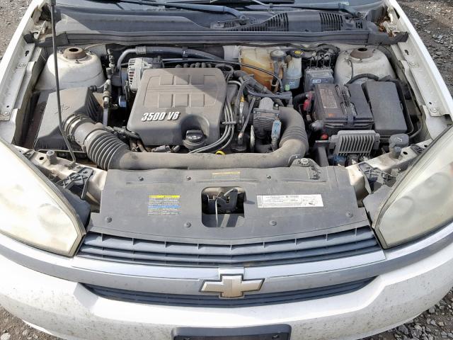 1G1ZS64855F257382 - 2005 CHEVROLET MALIBU MAX WHITE photo 7