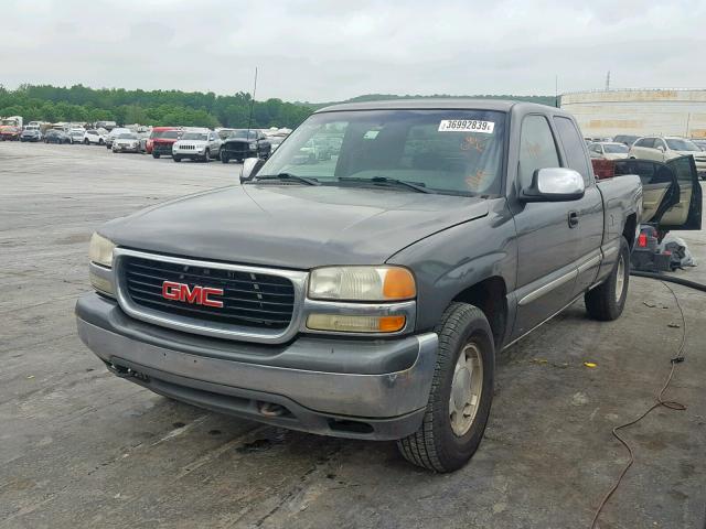 2GTEK19T721217250 - 2002 GMC NEW SIERRA GRAY photo 2