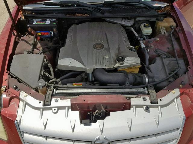 1G6DC67A250199363 - 2005 CADILLAC STS BURGUNDY photo 7