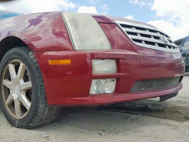 1G6DC67A250199363 - 2005 CADILLAC STS BURGUNDY photo 9