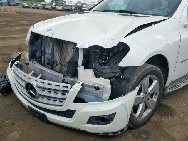 4JGBB5GB3BA734714 - 2011 MERCEDES-BENZ ML 350 WHITE photo 9