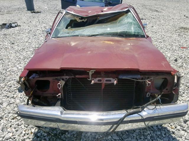 2FABP72F1JX195713 - 1988 FORD CROWN VICT BURGUNDY photo 9