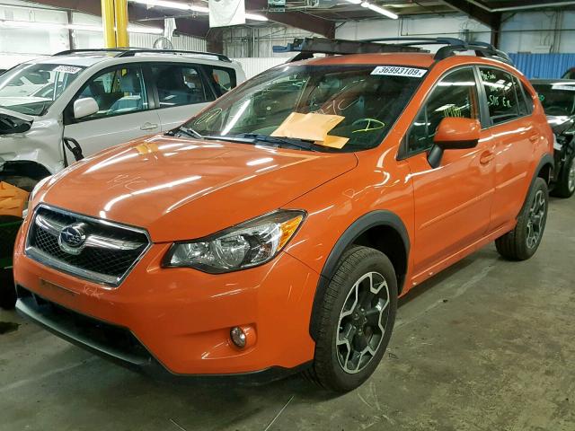 JF2GPACC7EG345824 - 2014 SUBARU XV CROSSTR ORANGE photo 2