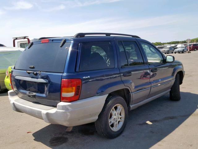 1J4GW48SX2C251596 - 2002 JEEP GRAND CHER BLUE photo 4