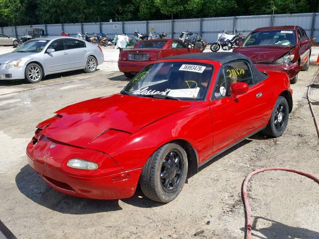 JM1NA3518P1416968 - 1993 MAZDA MX-5 MIATA RED photo 2