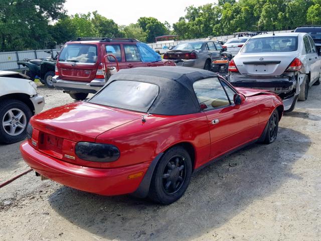 JM1NA3518P1416968 - 1993 MAZDA MX-5 MIATA RED photo 4