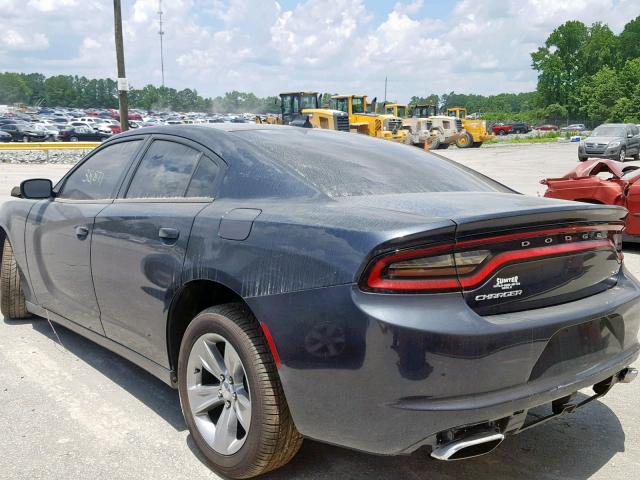 2C3CDXHG8HH641937 - 2017 DODGE CHARGER SX GRAY photo 3