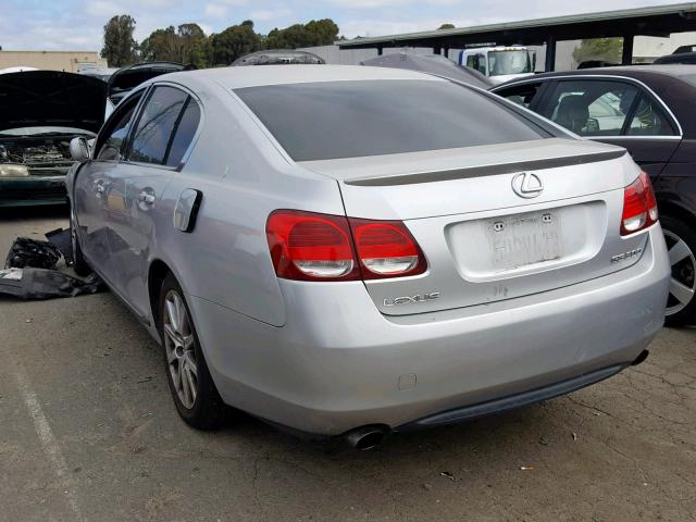 JTHBH96S265023255 - 2006 LEXUS GS 300 SILVER photo 3