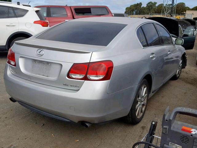 JTHBH96S265023255 - 2006 LEXUS GS 300 SILVER photo 4