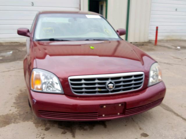 1G6KE57Y11U294086 - 2001 CADILLAC DEVILLE DH MAROON photo 9