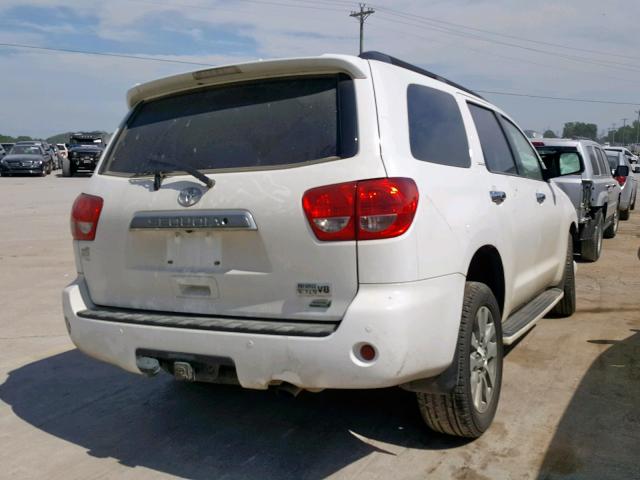 5TDJW5G10HS153694 - 2017 TOYOTA SEQUOIA LI WHITE photo 4