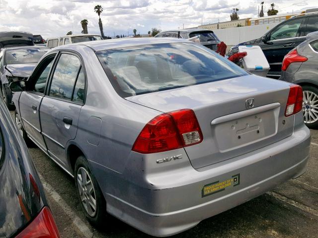 2HGES16315H558693 - 2005 HONDA CIVIC DX V SILVER photo 3