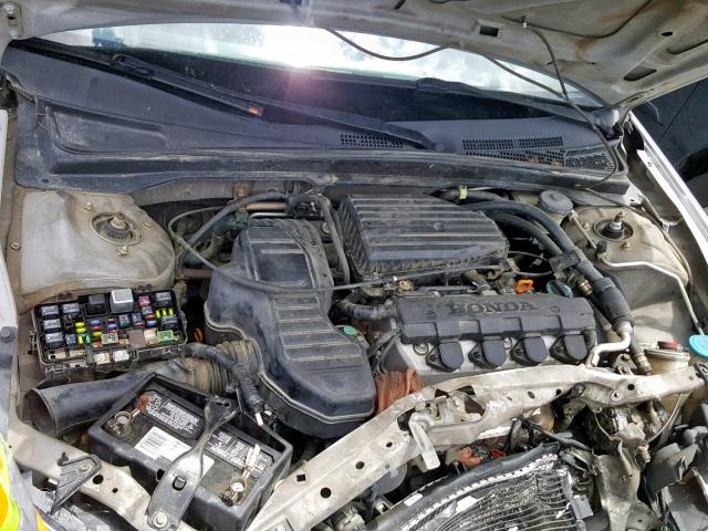 2HGES16315H558693 - 2005 HONDA CIVIC DX V SILVER photo 7