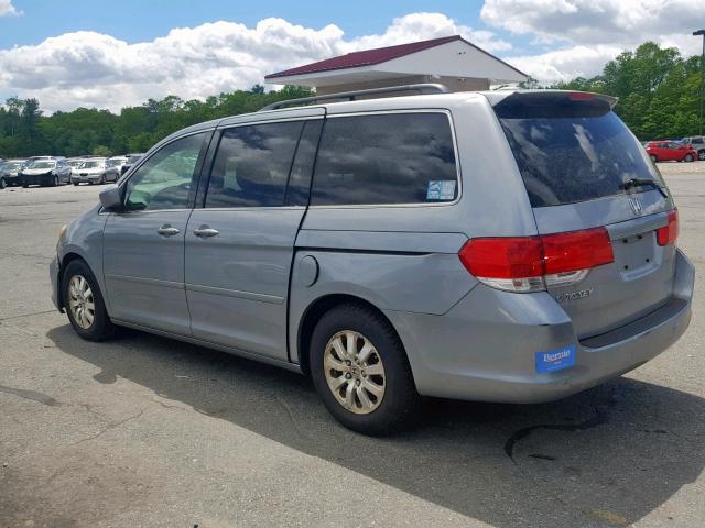 5FNRL38799B007657 - 2009 HONDA ODYSSEY EX BLUE photo 3