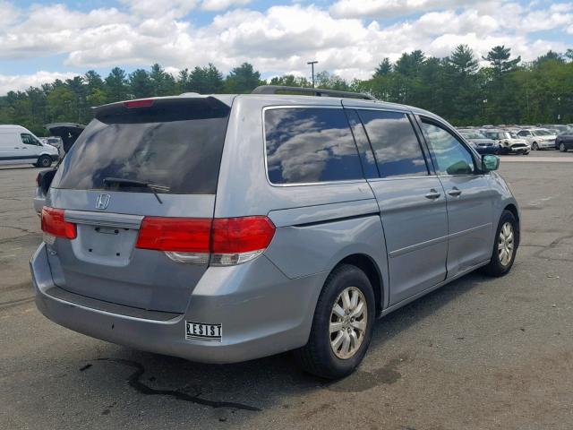 5FNRL38799B007657 - 2009 HONDA ODYSSEY EX BLUE photo 4