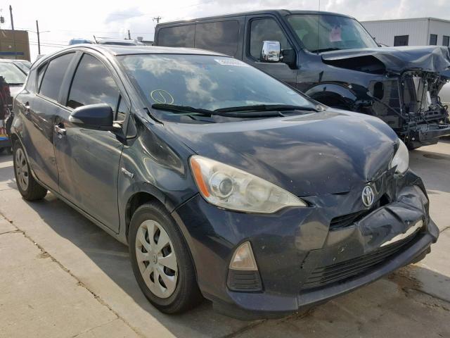 JTDKDTB3XD1552904 - 2013 TOYOTA PRIUS C BLACK photo 1