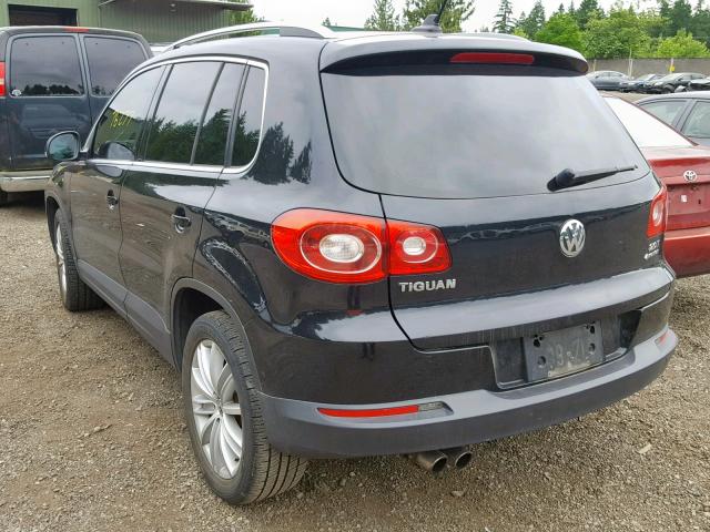 WVGBV7AX9AW510520 - 2010 VOLKSWAGEN TIGUAN SE BLACK photo 3