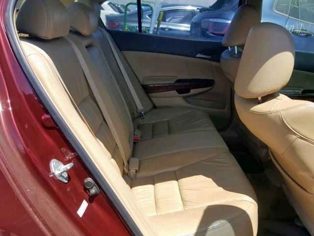 1HGCP26829A090455 - 2009 HONDA ACCORD EXL MAROON photo 6