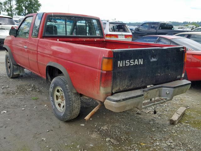 1N6SD16Y9LC312267 - 1990 NISSAN D21 KING C RED photo 3